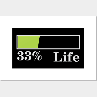 33% Life Posters and Art